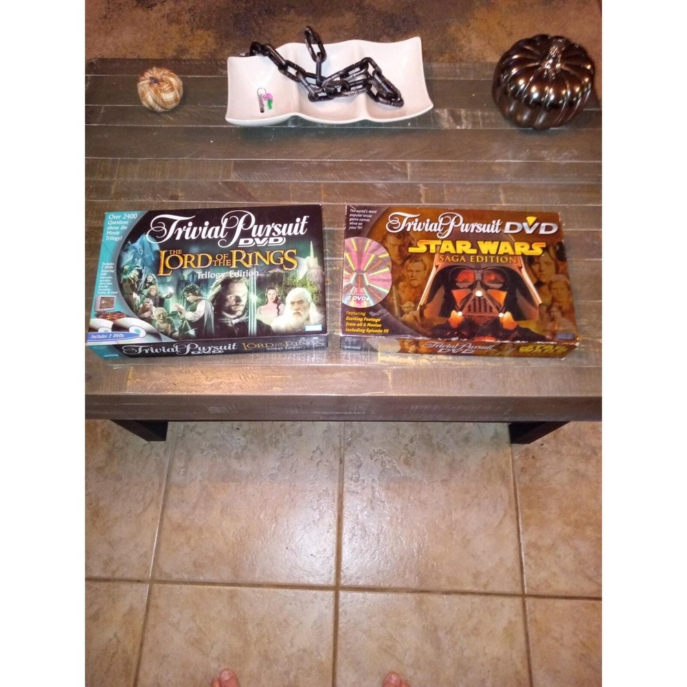 Trivial Pursuit DVD The Lord Of The Rings And Star Wars Edition Board Game